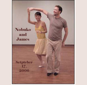 Nobuko and James practice east Coast Swing